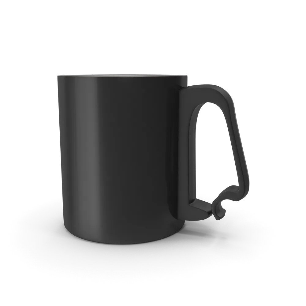 Black Aluminium Cup - View 1