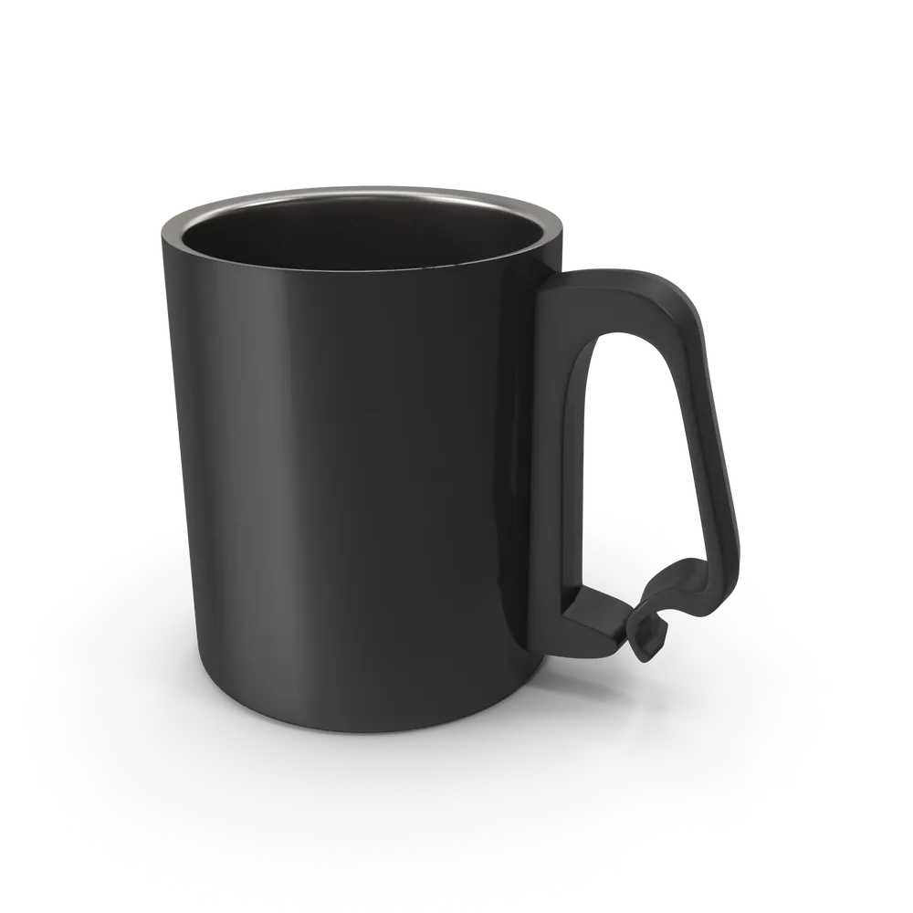 Black Aluminium Cup - View 2