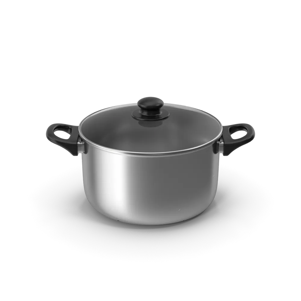 Silver Pot With Glass Cap - View 1