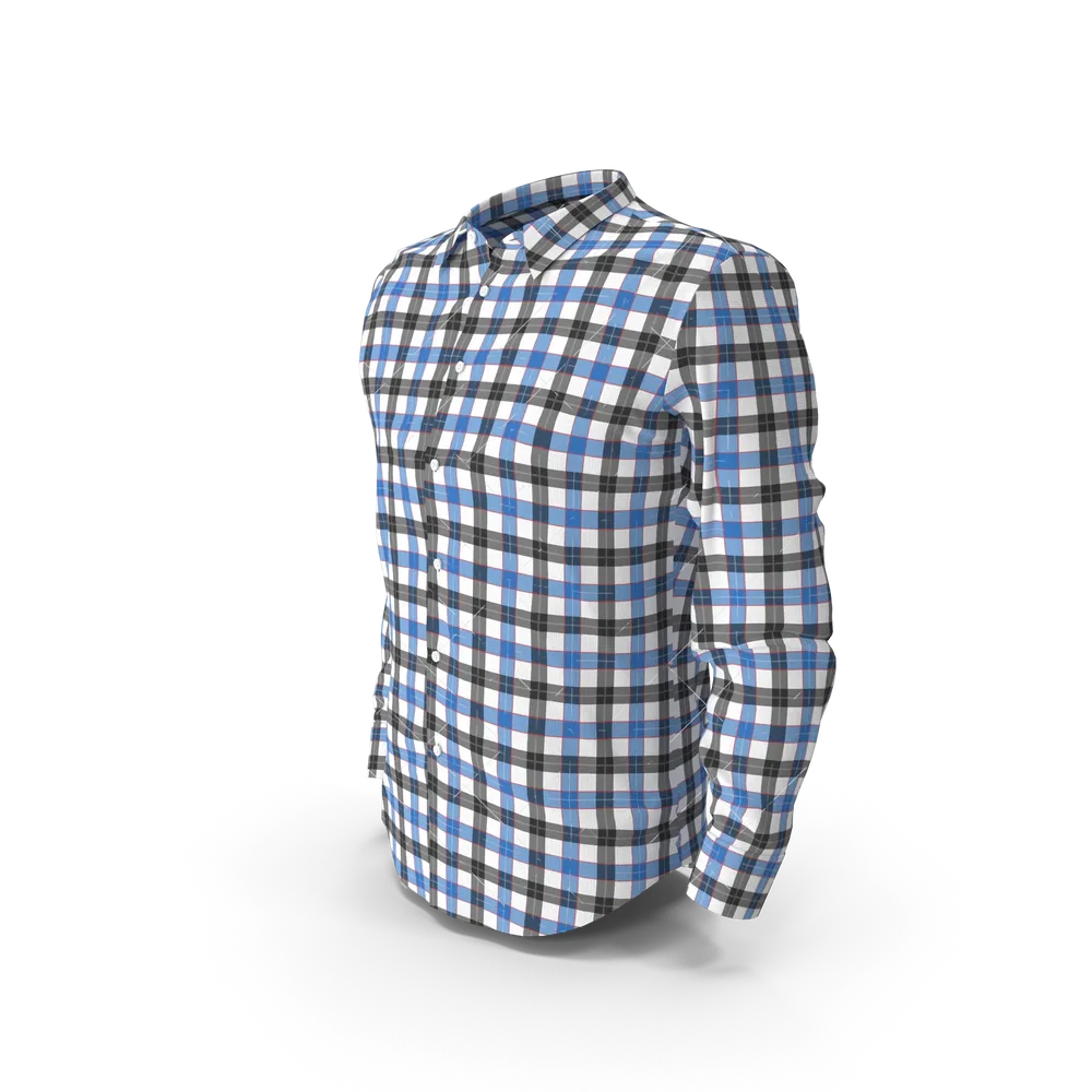 Blue & Black Check Shirt - Image 1