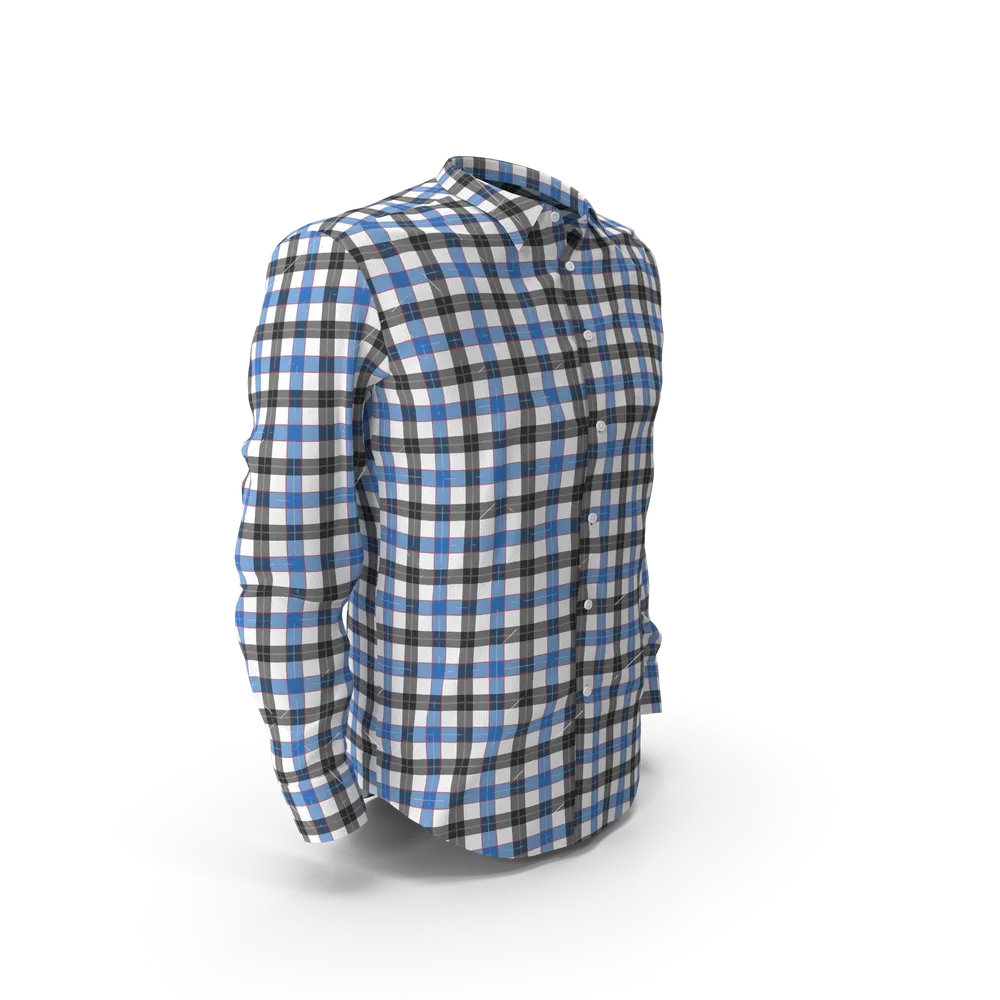 Blue & Black Check Shirt - Image 3