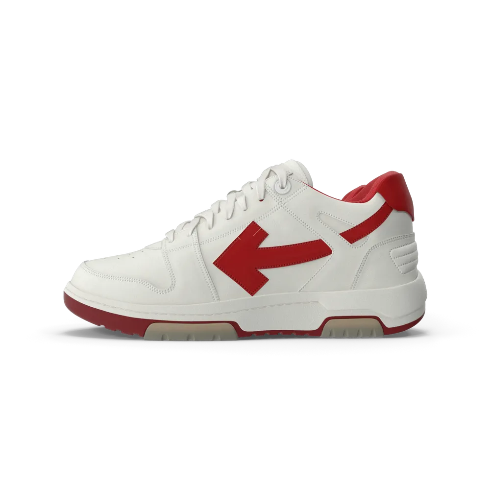 Sports Sneakers Off White & Red - Image 0