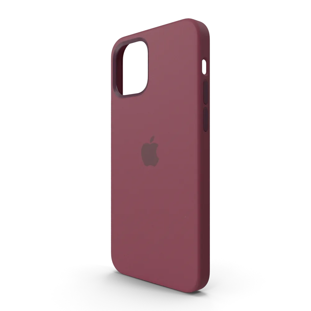 iPhone 12 Silicone Case with MagSafe Plum - View 2