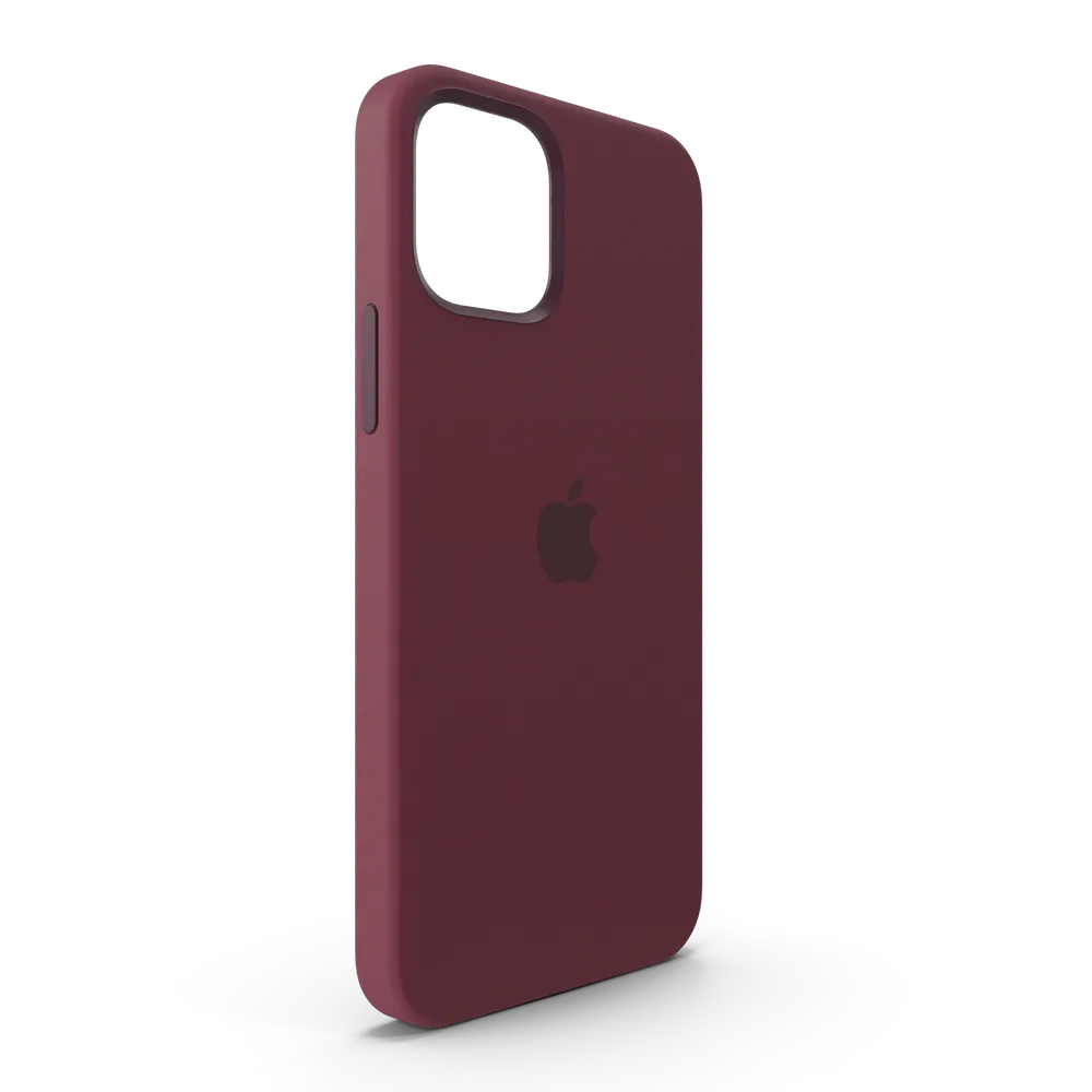 iPhone 12 Silicone Case with MagSafe Plum - View 4