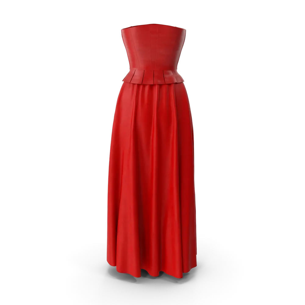 Corset Leather With Skirt - View 3
