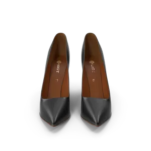 6939LamTranBlack & Brown Slipper