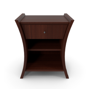 13) Bedside Table African Cherry