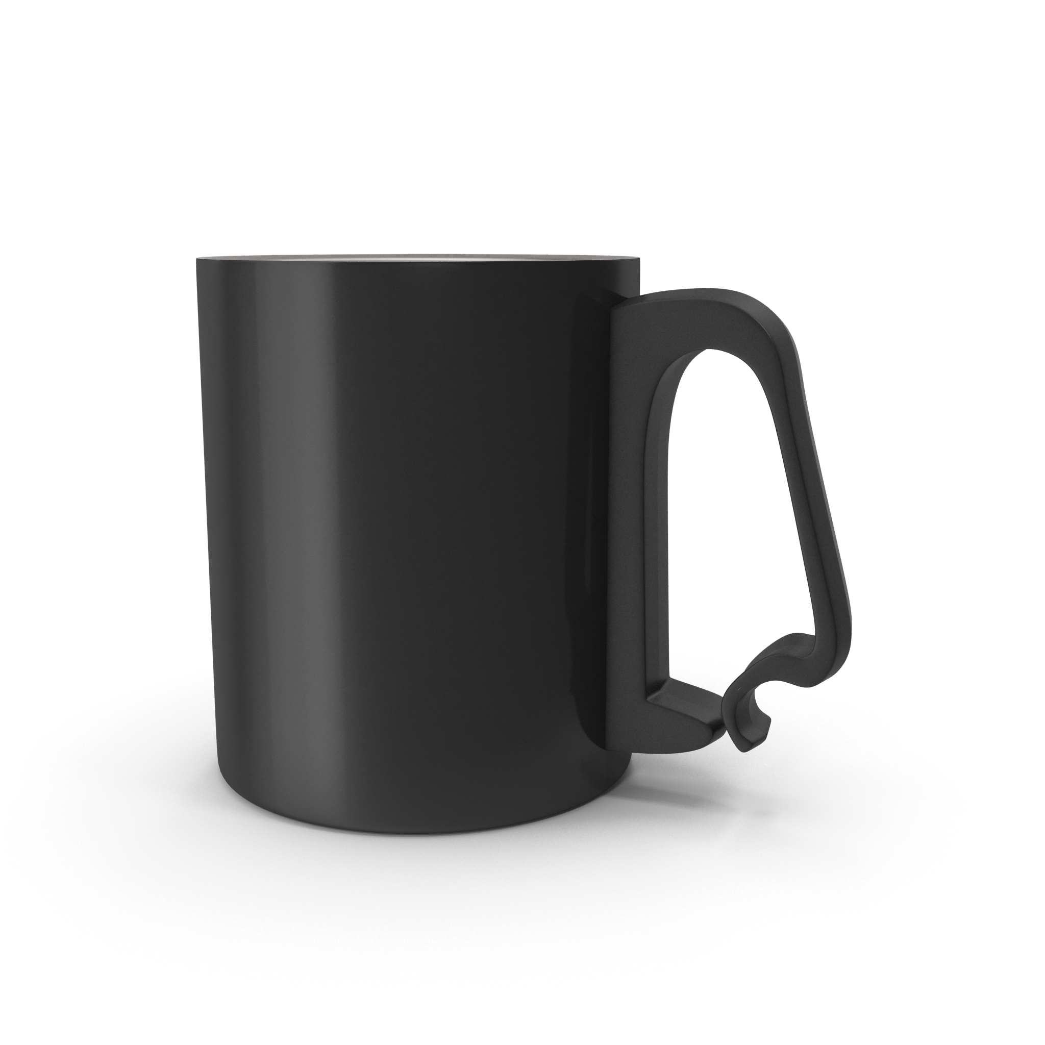 Black Aluminium Cup