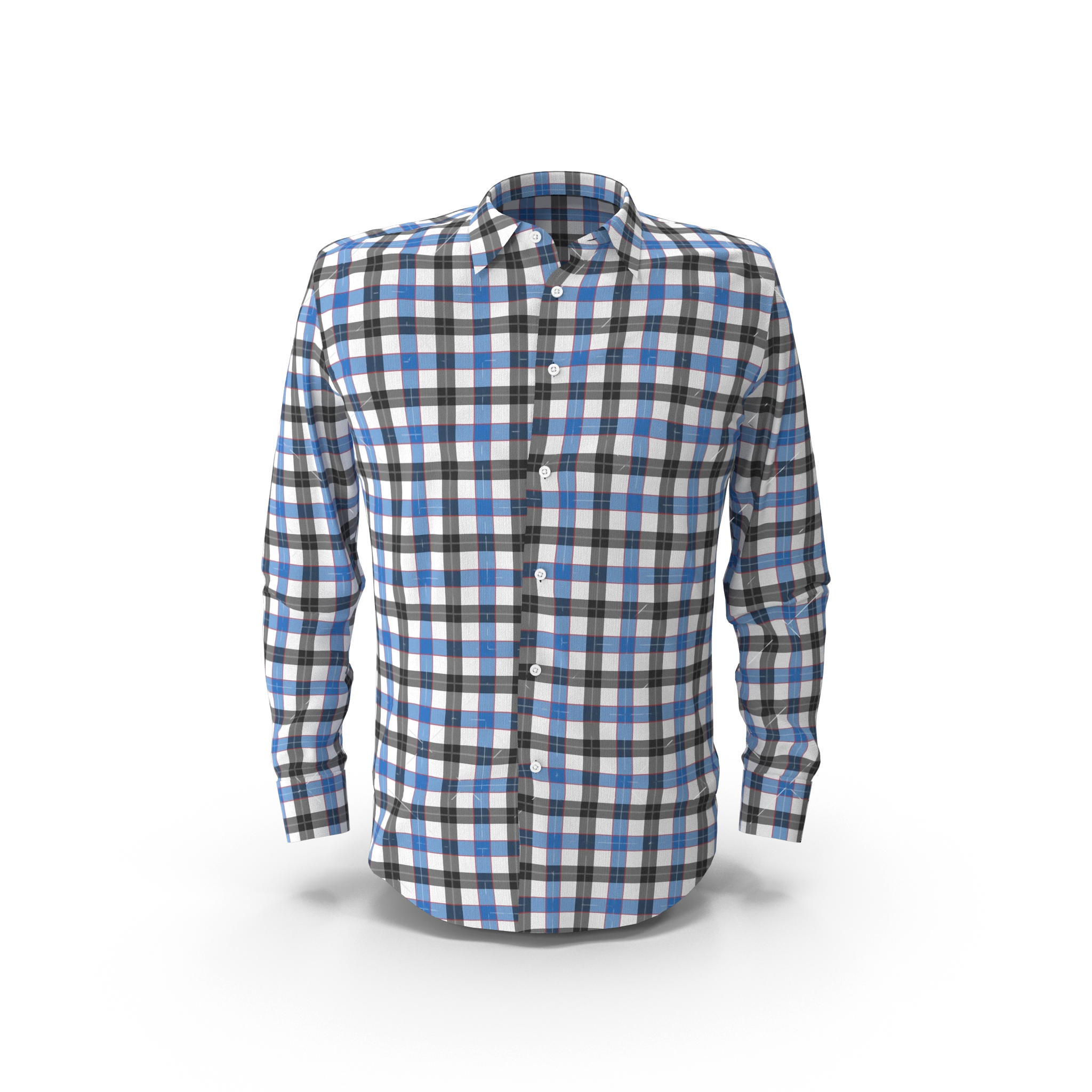 Blue & Black Check Shirt