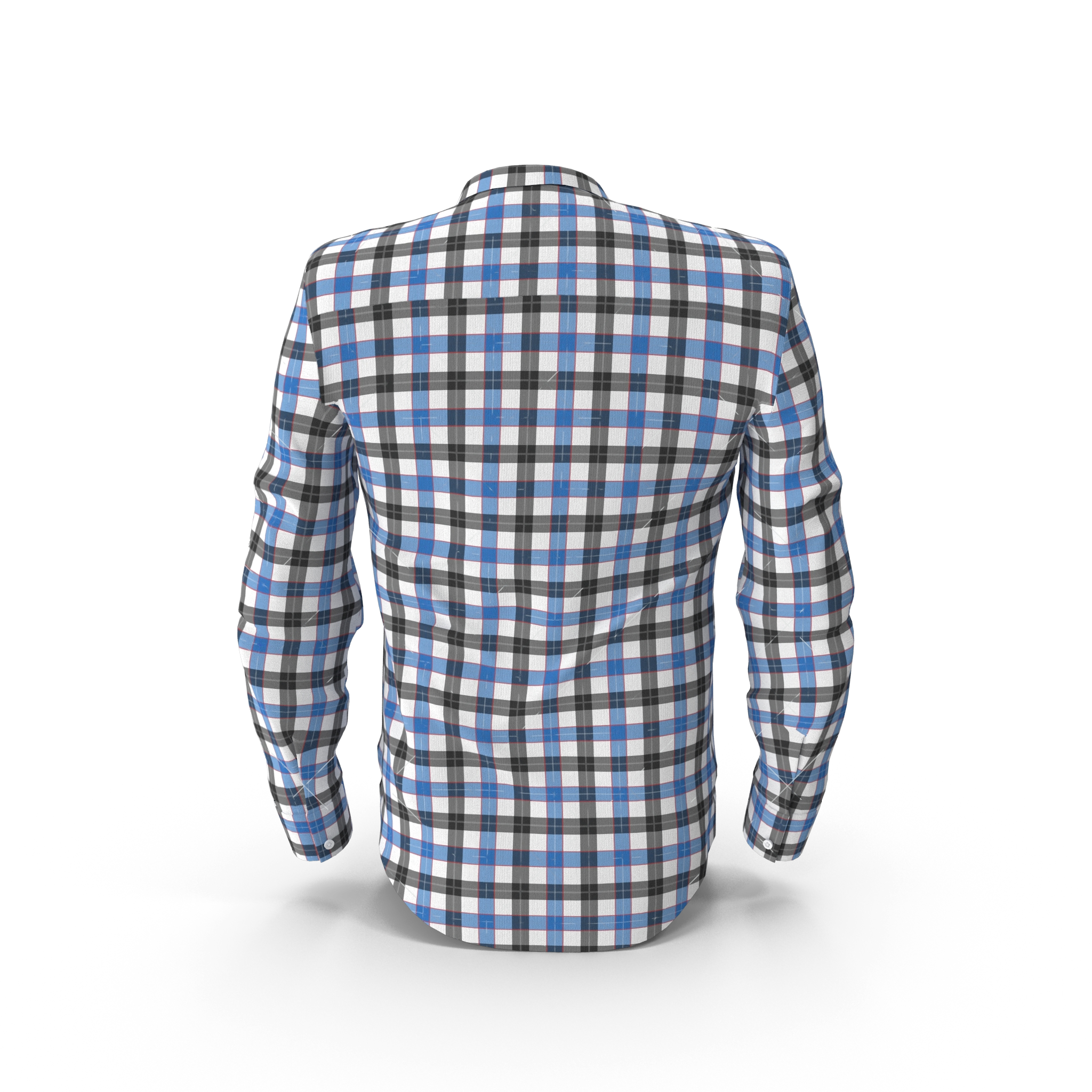 Blue & Black Check Shirt 3