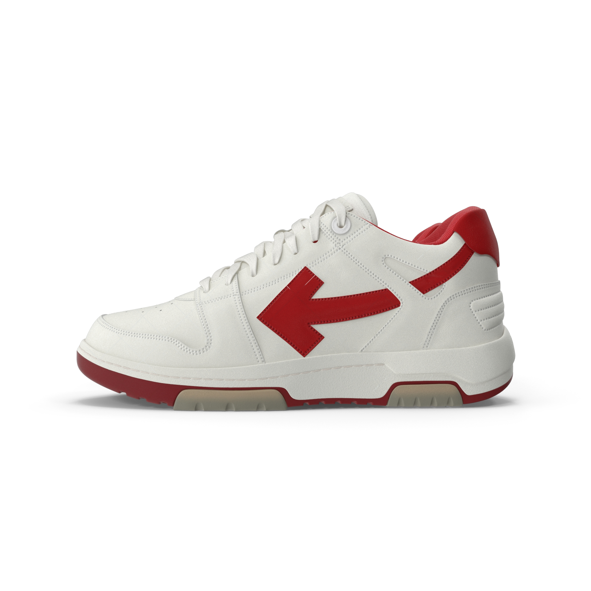 Sports Sneakers Off White & Red