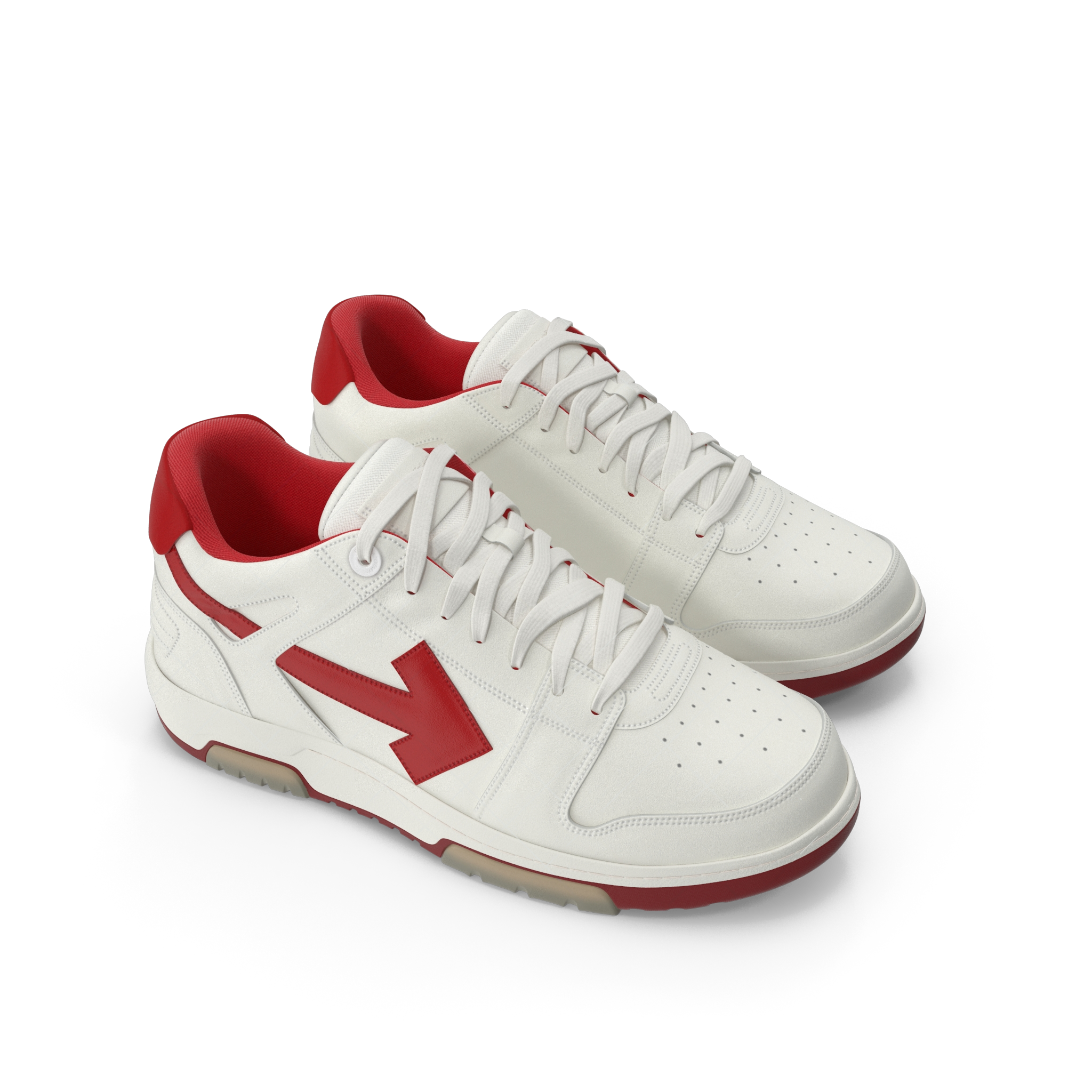 Sports Sneakers Off White & Red 2