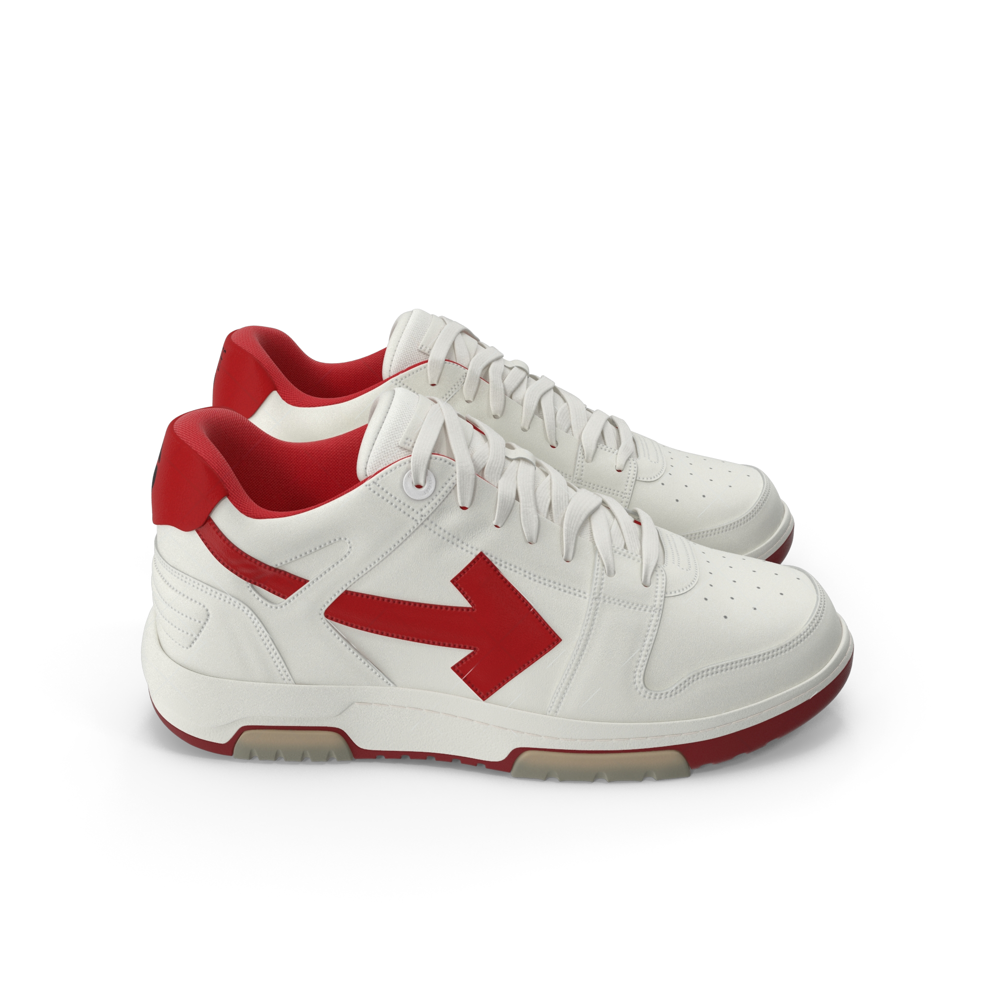 Sports Sneakers Off White Red 4