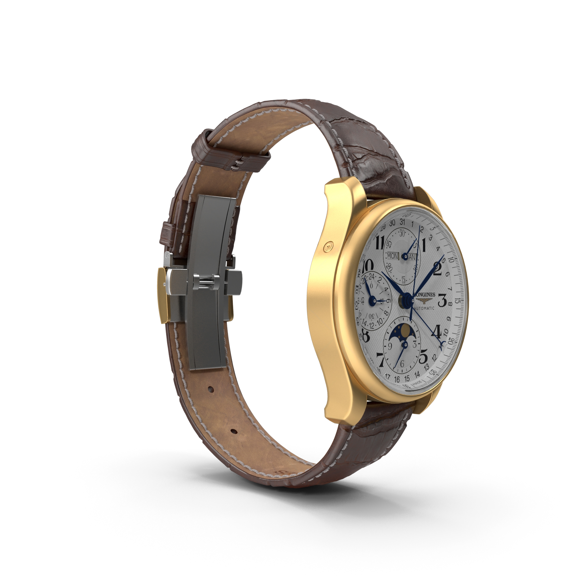 Brown Leather Belt Watch 3