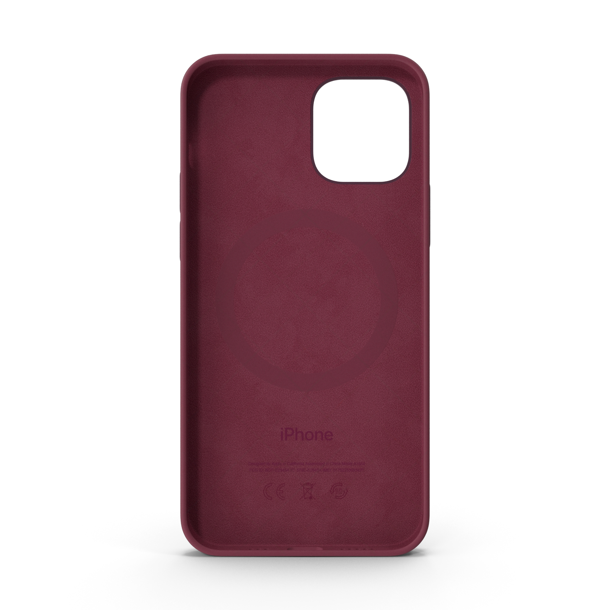 iPhone 12 Silicone Case with MagSafe Plum 3