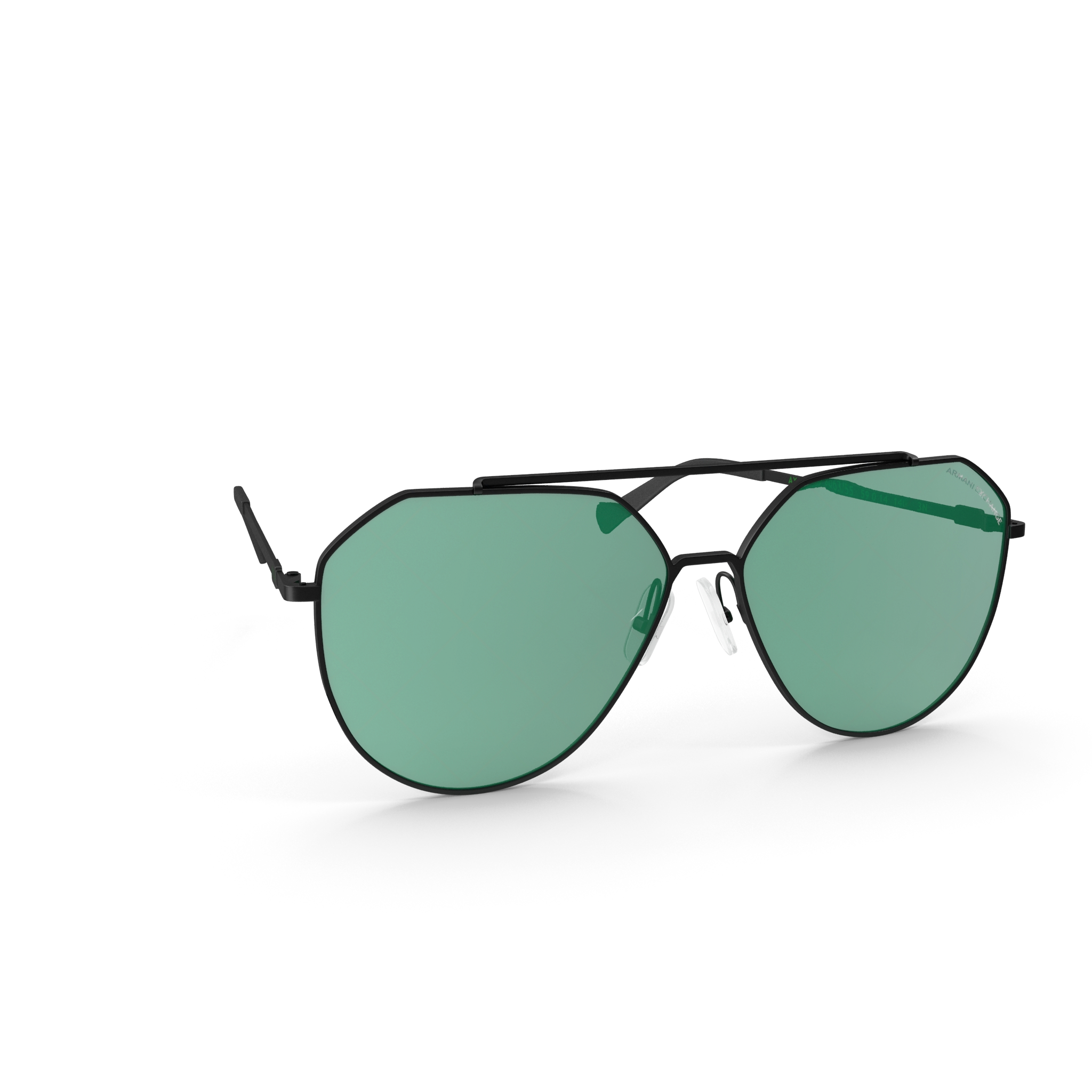 Green and Black Glasses