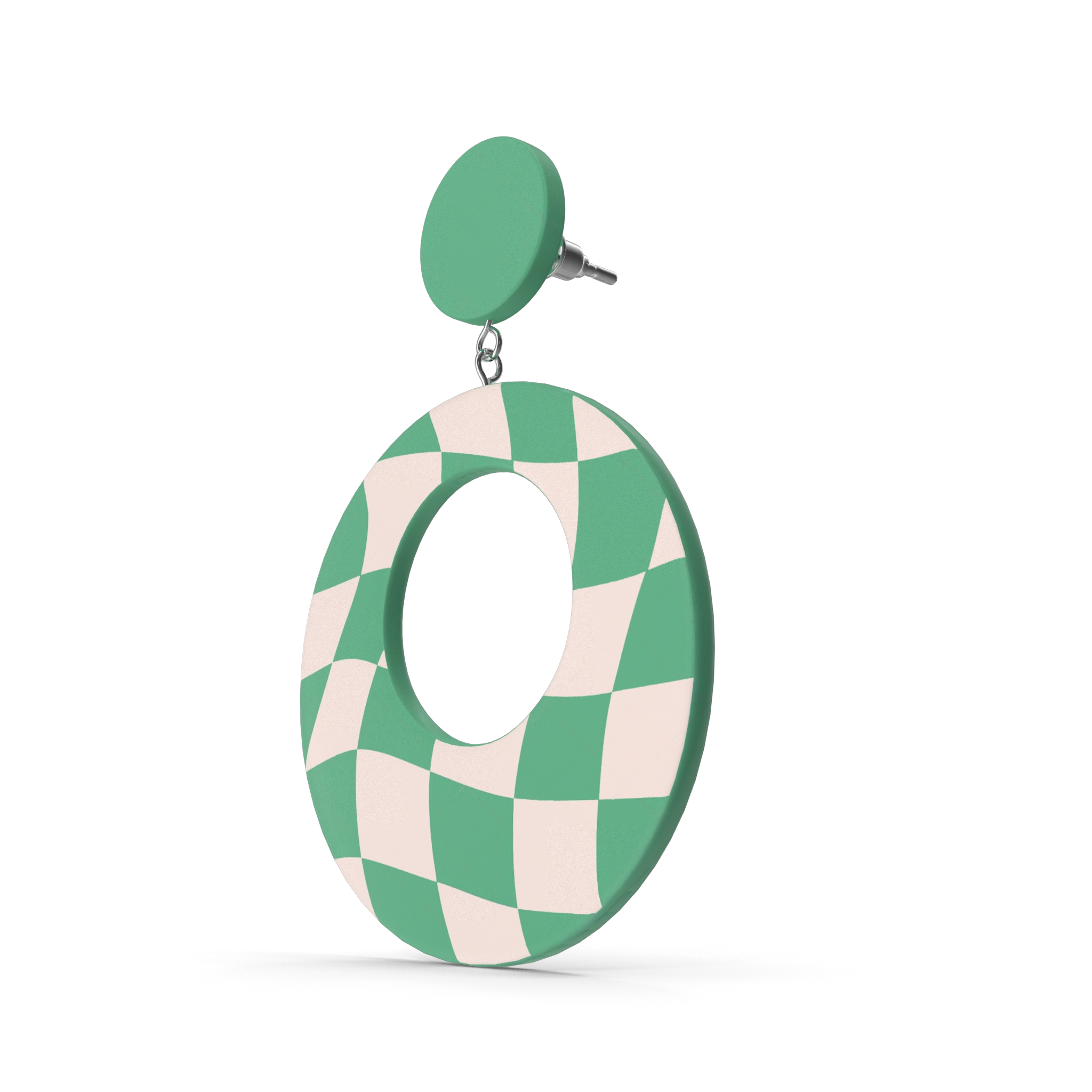 Green Oval Earring 2