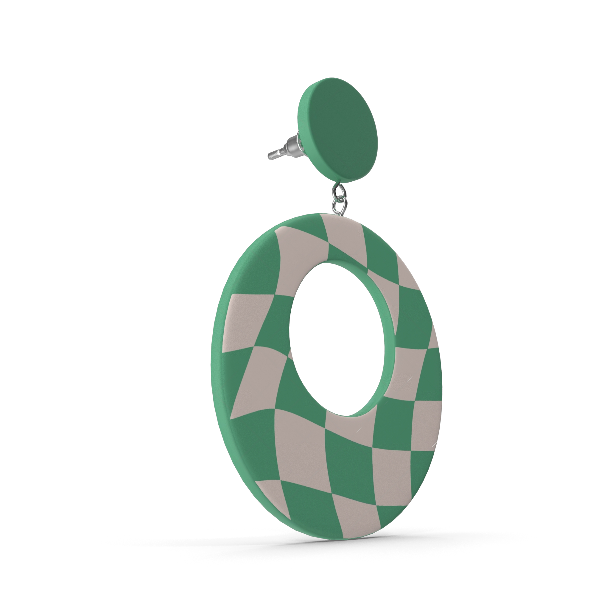 Green Oval Earring 3