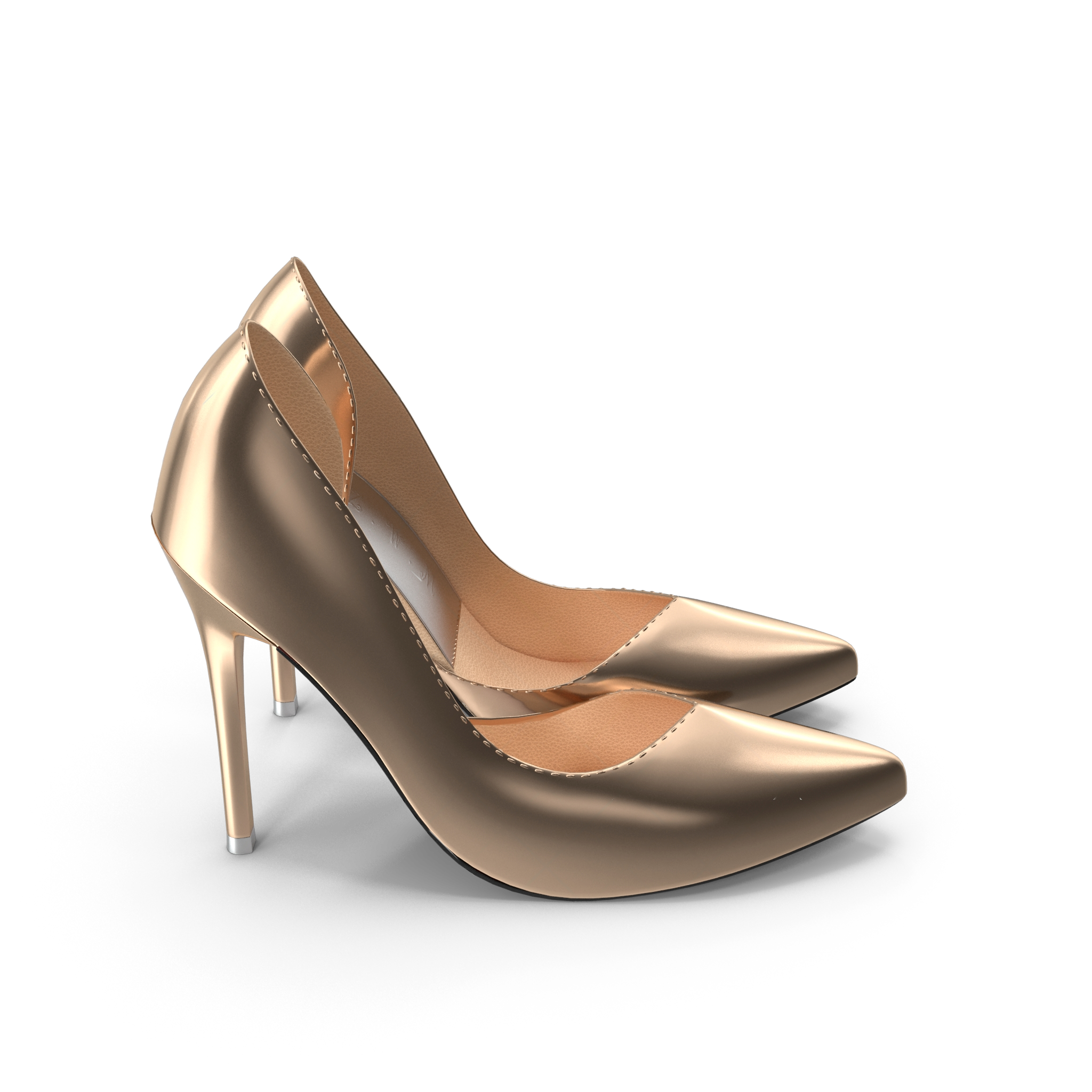 Golden Shoes Woman 4