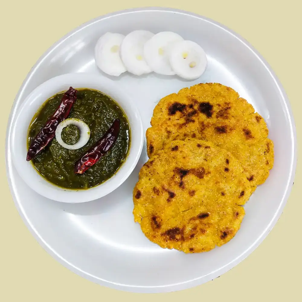 Saag (Spinach) with Makki di Roti